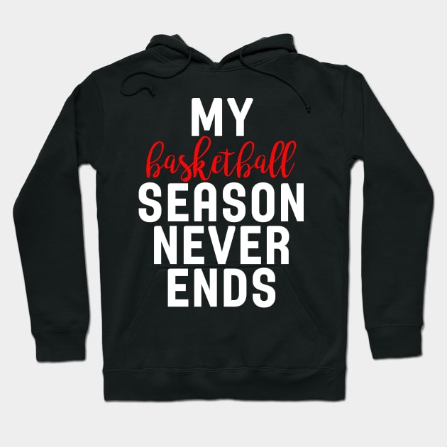 My Basketball Season Never Ends Hoodie by charlescheshire